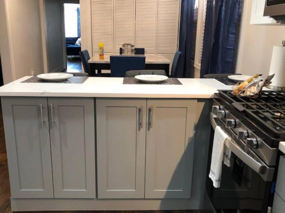 The Blue Golden Luxury Modern 3- Bedroom Apartment In Chicago Kültér fotó